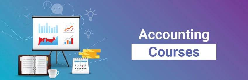 Illustration of financial charts, a calculator, and ledgers
