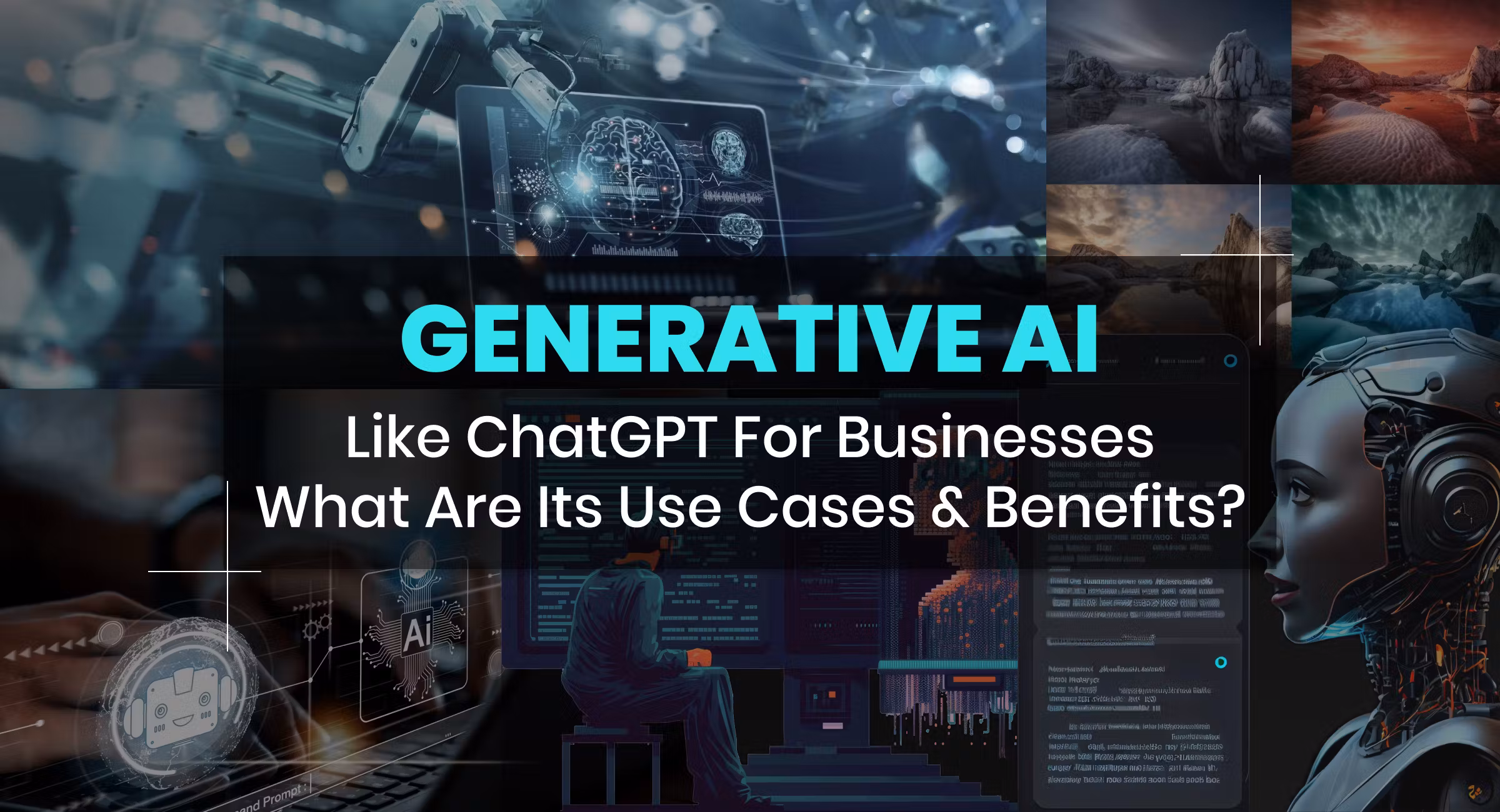 Abstract image representing generative AI